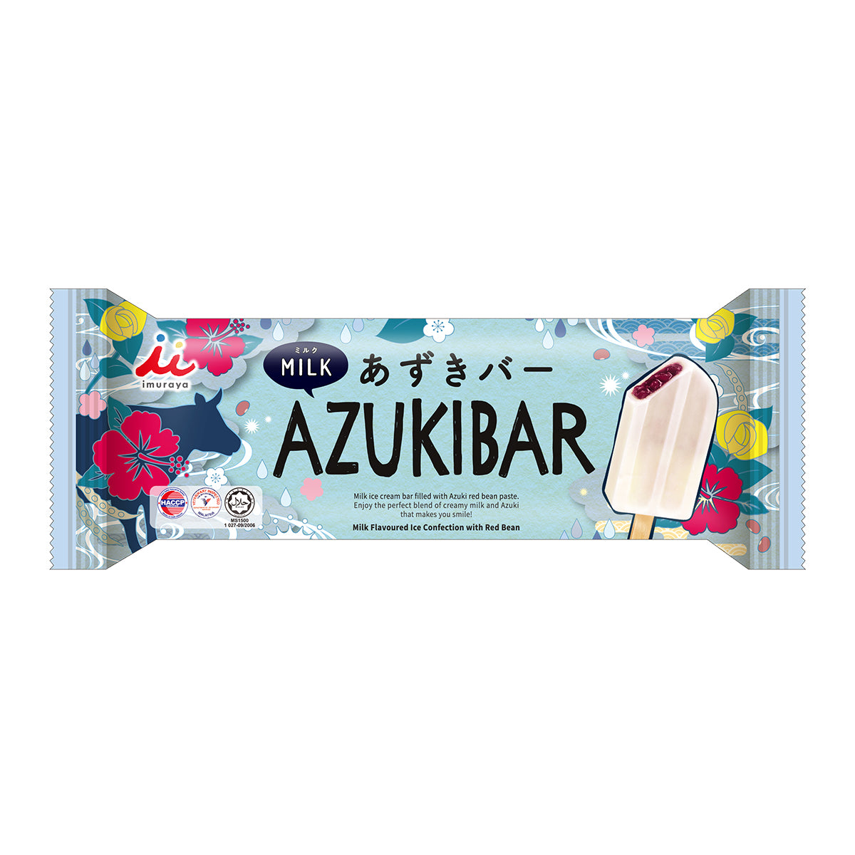 Azuki Bar AZUKIBAR MILK HALAL【IMURAYA】